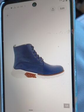 Men's Navy Blue Lace-Up Ankle Boots